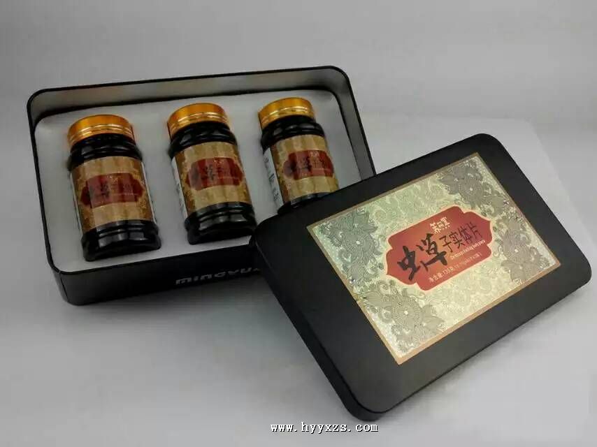 蟲草子實體片 精品鐵盒裝 招代理，OEM貼牌